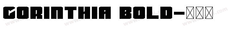 Corinthia Bold字体转换